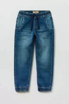 Джинсы с эффектом потертости на эластичном поясе OVS