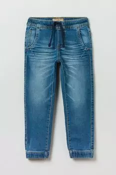 Джинсы с эффектом потертости на эластичном поясе OVS