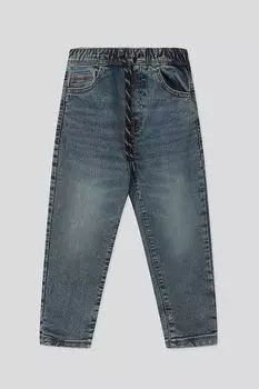 Джинсы с эффектом потертости на эластичном поясе OVS