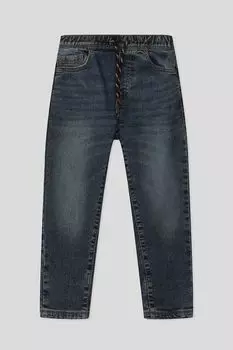 Джинсы с эффектом потертости на эластичном поясе OVS