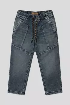 Джинсы с эффектом потертости на эластичном поясе OVS