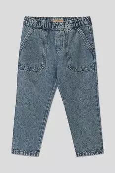 Джинсы с эффектом потертости на эластичном поясе OVS