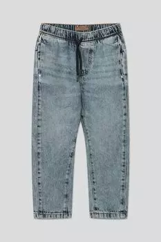 Джинсы с эффектом потертости на эластичном поясе OVS