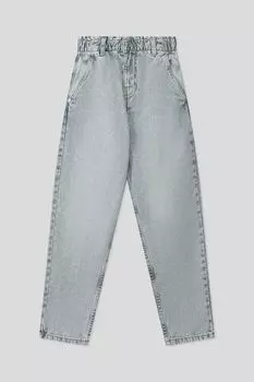 Джинсы с эффектом потертости на эластичном поясе Republic of Denim