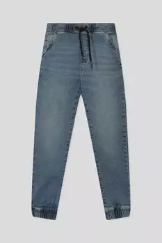 Джинсы с эффектом потертости на кулиске Republic of Denim