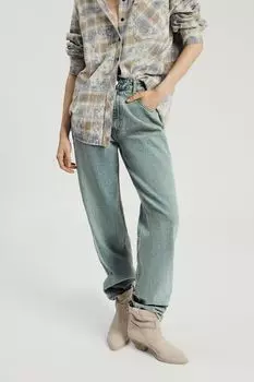 Джинсы с эффектом потертости Nume