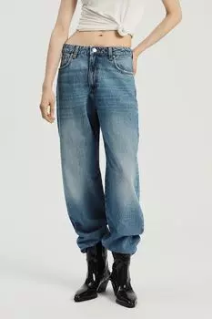 Джинсы с эффектом потертости Nume