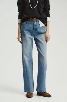 Джинсы с эффектом потертости Nume