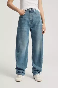 Джинсы с эффектом потертости Nume