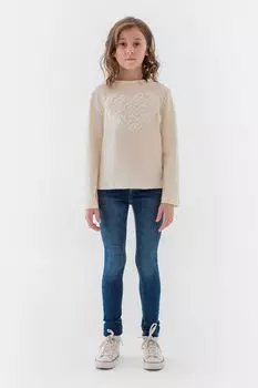 Джинсы с эффектом потертости облегающие EVIKA KIDS