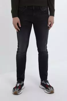 Джинсы с эффектом потертости облегающие PEPE JEANS