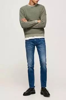 Джинсы с эффектом потертости PEPE JEANS