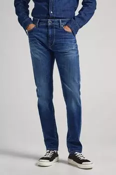 Джинсы с эффектом потертости PEPE JEANS