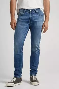 Джинсы с эффектом потертости PEPE JEANS