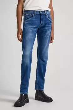 Джинсы с эффектом потертости PEPE JEANS