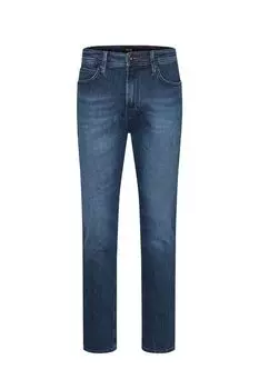 Джинсы с эффектом потертости прямого кроя Cinque