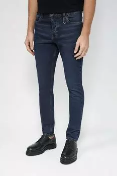 Джинсы с эффектом потертости прямого кроя John Richmond