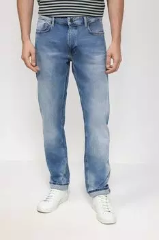 Джинсы с эффектом потертости прямого кроя Marc O'Polo