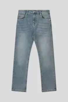 Джинсы с эффектом потертости прямые OVS