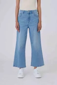 Джинсы с эффектом потертости расклешенные Silvian Heach