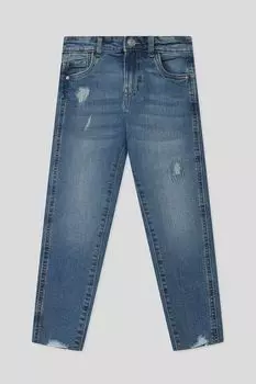 Джинсы с эффектом потертости Republic of Denim