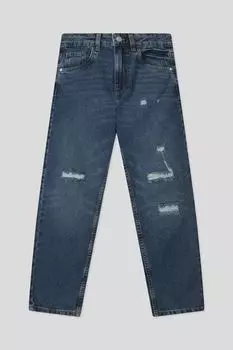 Джинсы с эффектом потертости Republic of Denim