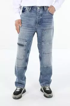 Джинсы с эффектом потертости с карманами Tommy Jeans