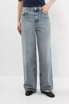 Джинсы с эффектом потертости широкие Tommy Hilfiger