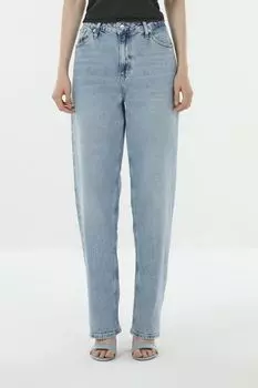 Джинсы с эффектом потертости свободного кроя Calvin Klein Jeans