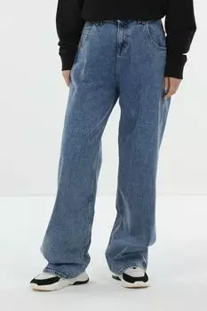 Джинсы с эффектом потертости свободного кроя Tommy Jeans