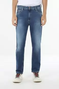 Джинсы с эффектом потертости Tommy Jeans