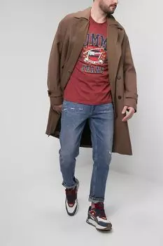 Джинсы с эффектом потертости Tommy Jeans