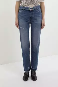 Джинсы с эффектом потертости TWINSET