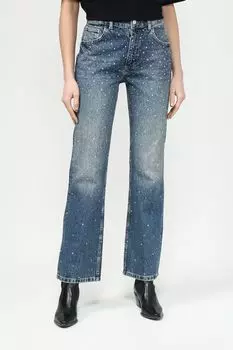 Джинсы с эффектом потертости Twist