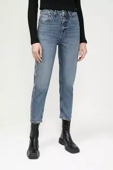 Джинсы с эффектом потертости укороченные Loft