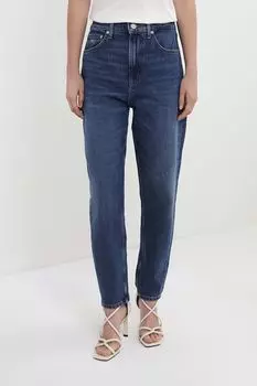 Джинсы с эффектом потертости укороченные Tommy Jeans