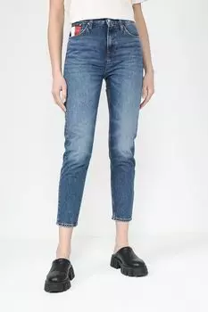Джинсы с эффектом потертости укороченные Tommy Jeans