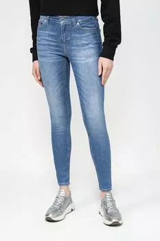 Джинсы с эффектом потертости зауженного кроя Tommy Jeans