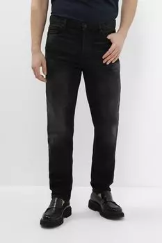 Джинсы с эффектом потертости зауженные HUGO