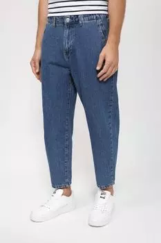 Джинсы с эффектом потертости зауженные к низу COLORPLAY