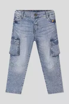 Джинсы с эластичным поясом и карманами Minymo