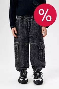 Джинсы с эластичными манжетами и карманами ACOOLA