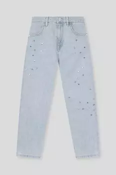 Джинсы с декором Guess