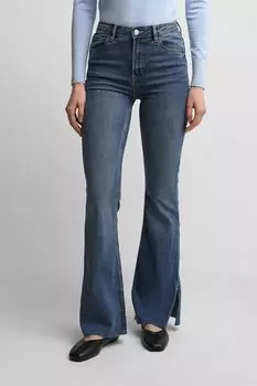 Джинсы с клеш от колена с разрезами OVS