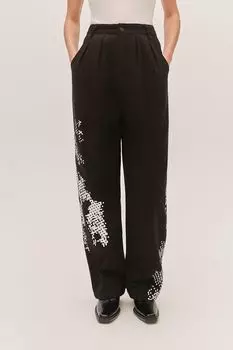 Джинсы с принтом Icons Dont Stop Playing EVE&ESTHER