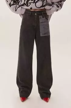 Джинсы с принтом Icons God Save The Princess EVE&ESTHER