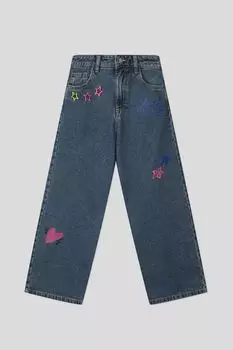 Джинсы с принтом прямого кроя OVS