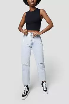 Джинсы с разрезами Loft