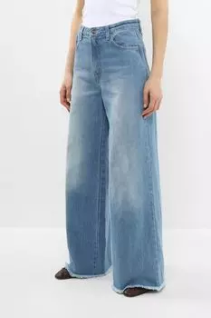 Джинсы с широкими брючинами и необработанным краем Rinascimento