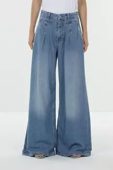 Джинсы с высокой посадкой широкого кроя PEPE JEANS